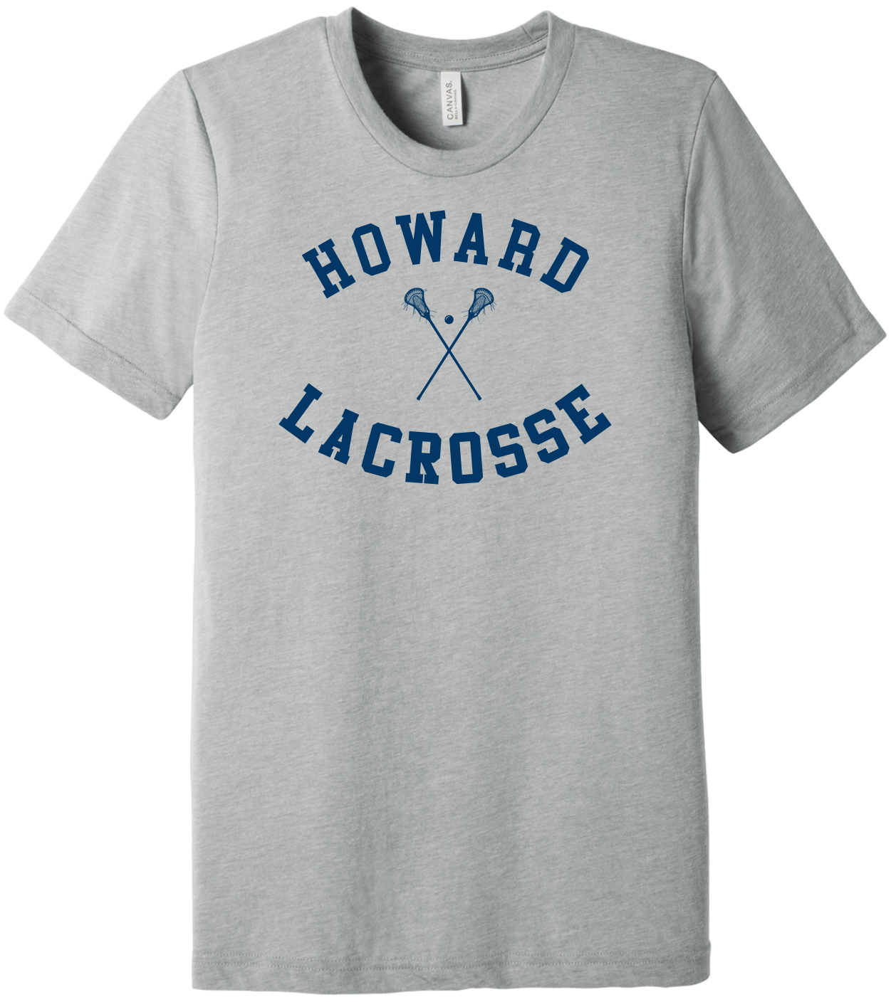 Howard Middle School Lacrosse Logo 1 Short Sleeve T-Shirt