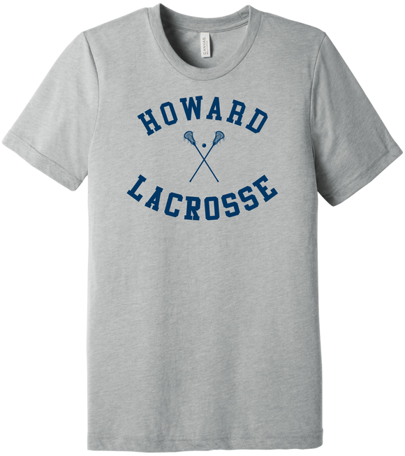 Howard Middle School Lacrosse Logo 1 Short Sleeve T-Shirt