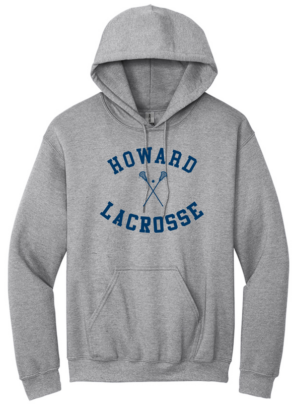 Howard Middle School Lacrosse Logo 1 Gildan Hoodie
