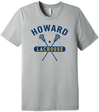 Howard Middle School Lacrosse Logo 2 Short Sleeve T-Shirt