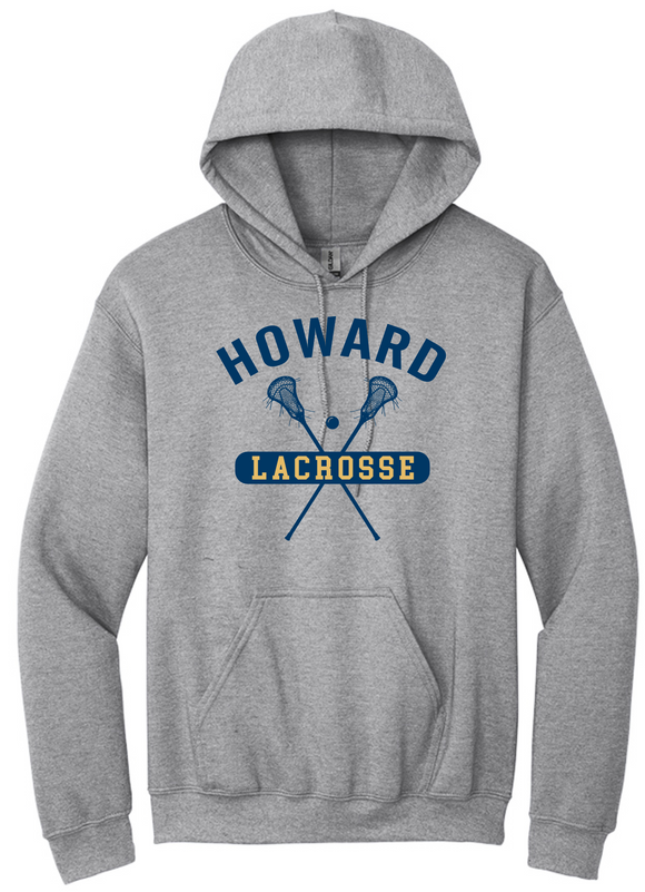 Howard Middle School Lacrosse Logo 2 Gildan Hoodie
