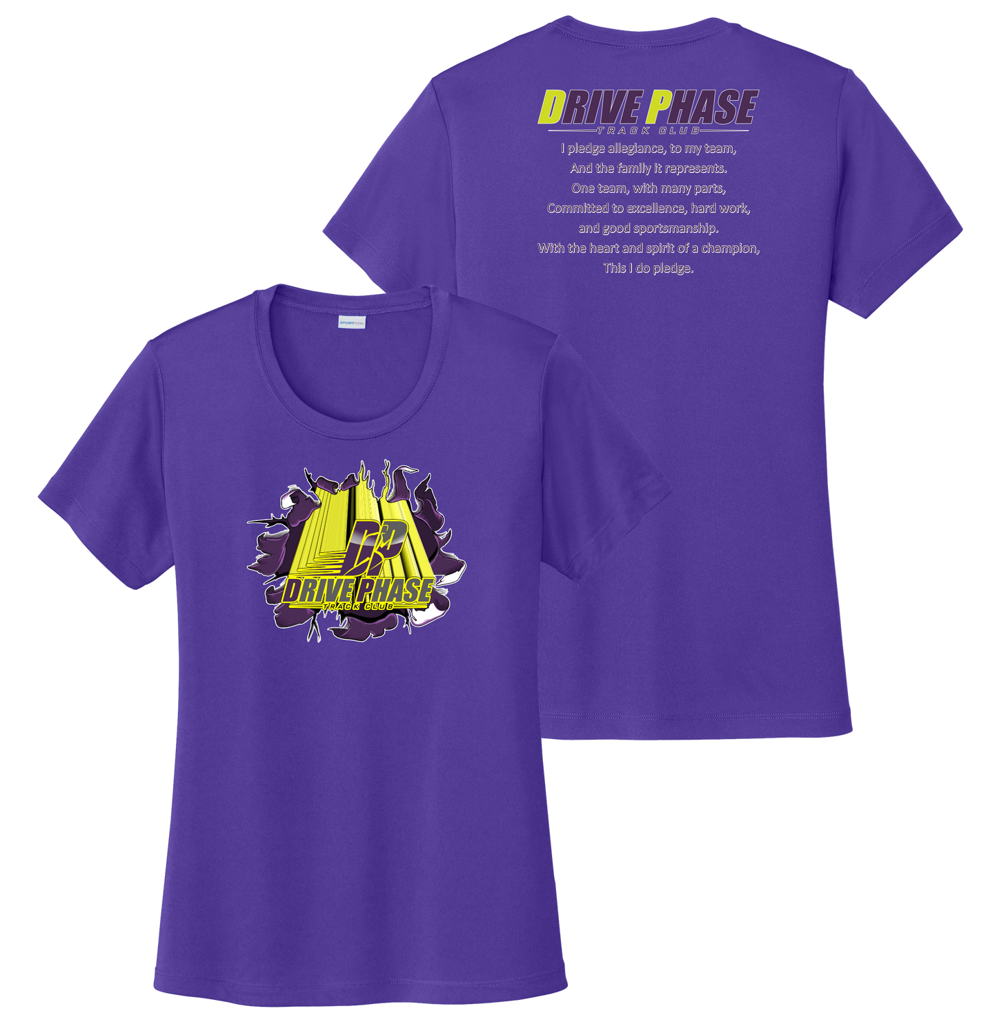 Drive Phase Track Club Womens Short Sleeve Shirt