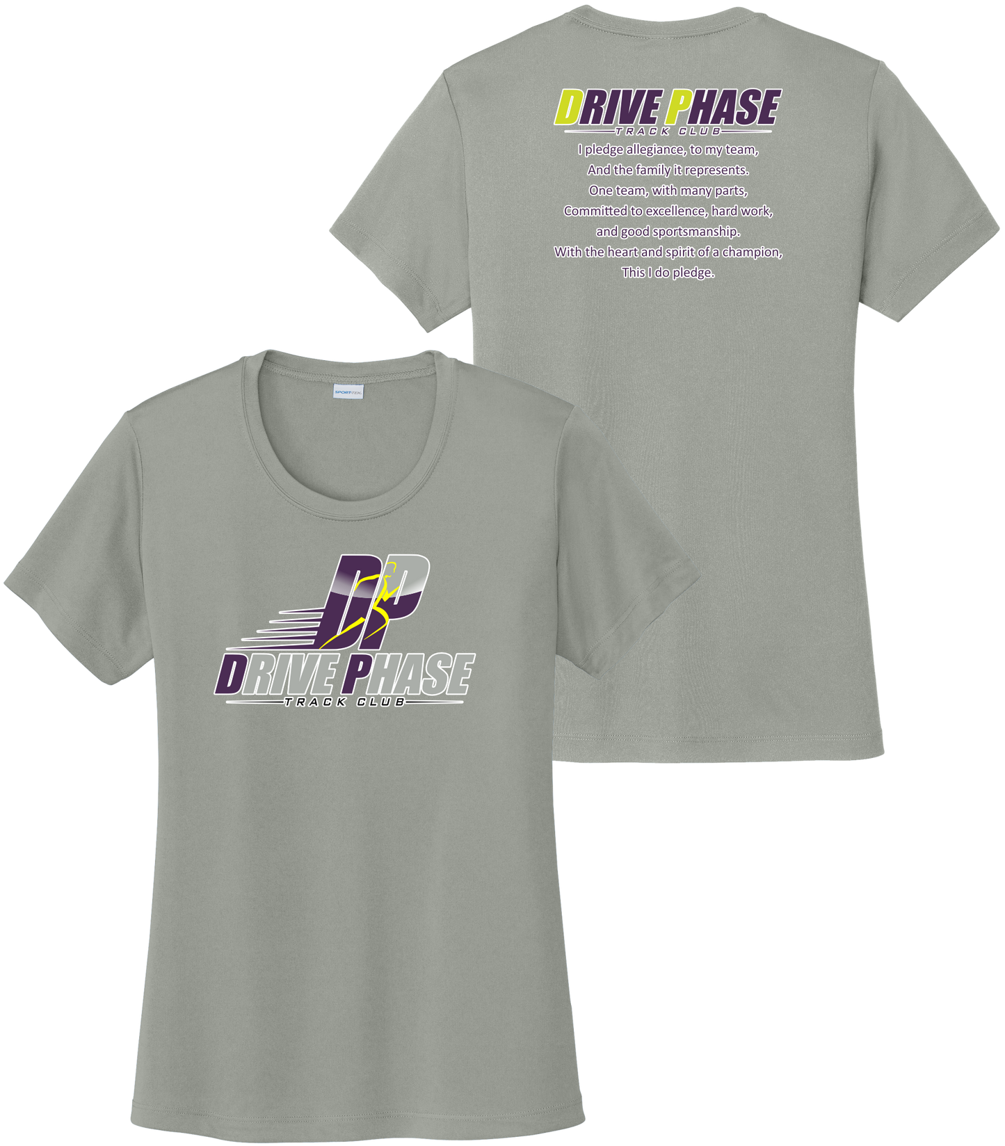 Drive Phase Track Club Original Womens Short Sleeve Shirt