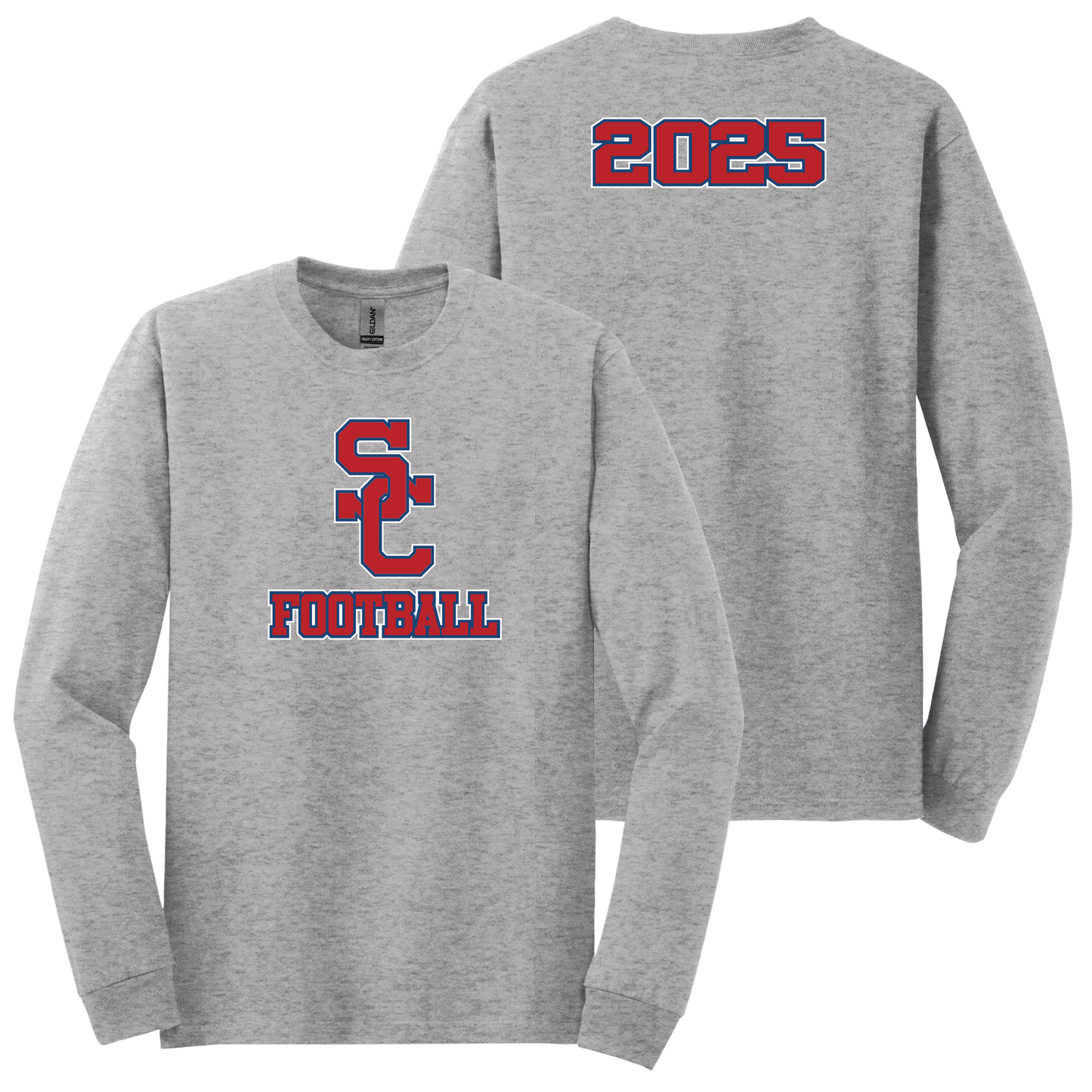 Sandy Creek High School Football OG SC Logo Long Sleeve Shirt