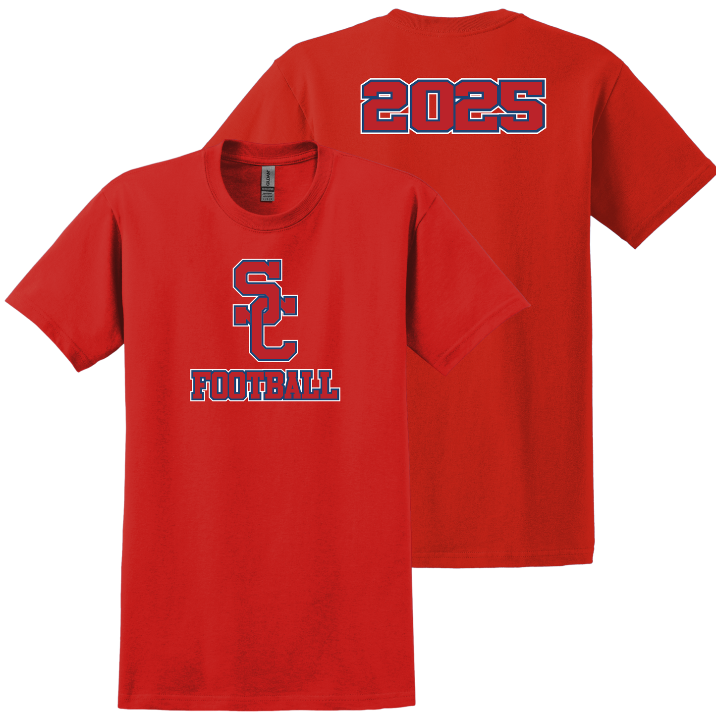 Sandy Creek High School Football OG SC Logo Short Sleeve Shirt