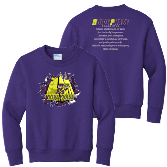 Drive Phase Track Club Youth Crew Neck Sweat Shirt