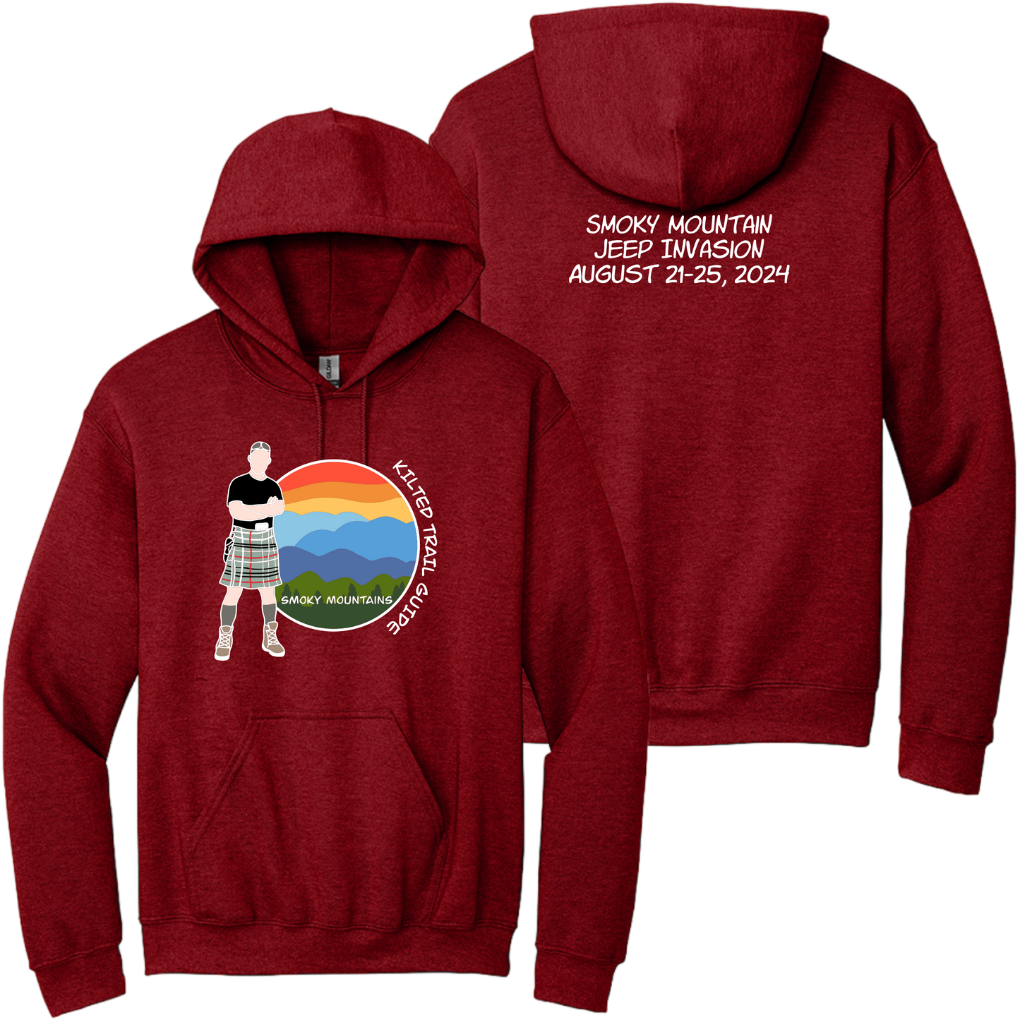 Kilted Trail Guide Smoky Mountain Jeep Invasion Hoodie