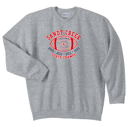 Sandy Creek Football Champs Crewneck Sweat Shirt
