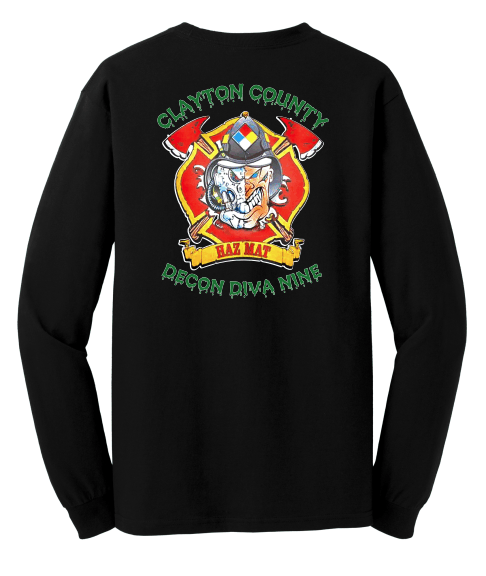 Clayton County Decon Diva Nine Long Sleeve t-shirt