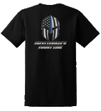 Fayetteville P.D. Punisher Short Sleeve t-shirt with Text Front Style A