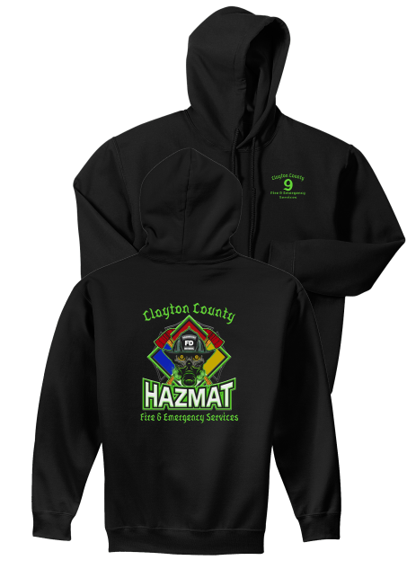 Clayton County Station 9 RETRO Hooded Sweat Shirts