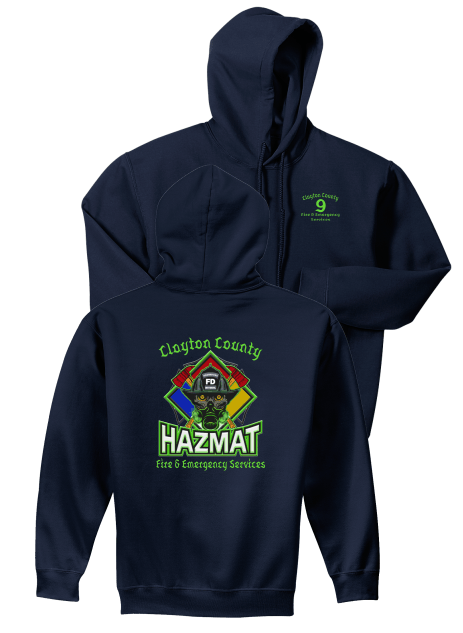 Clayton County Station 9 RETRO Hooded Sweat Shirts