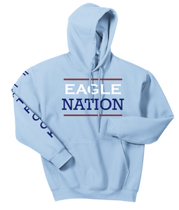 Flat Rock Light Blue "Eagle Nation" hoodie