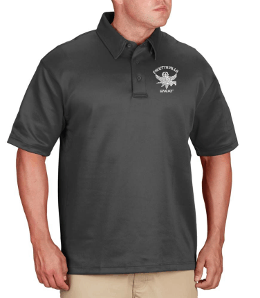 Fayetteville P.D. Short Sleeve Polo with Embroidered Swat logo Left chest