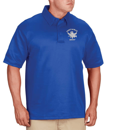 Fayetteville P.D. Short Sleeve Polo with Embroidered Swat logo Left chest
