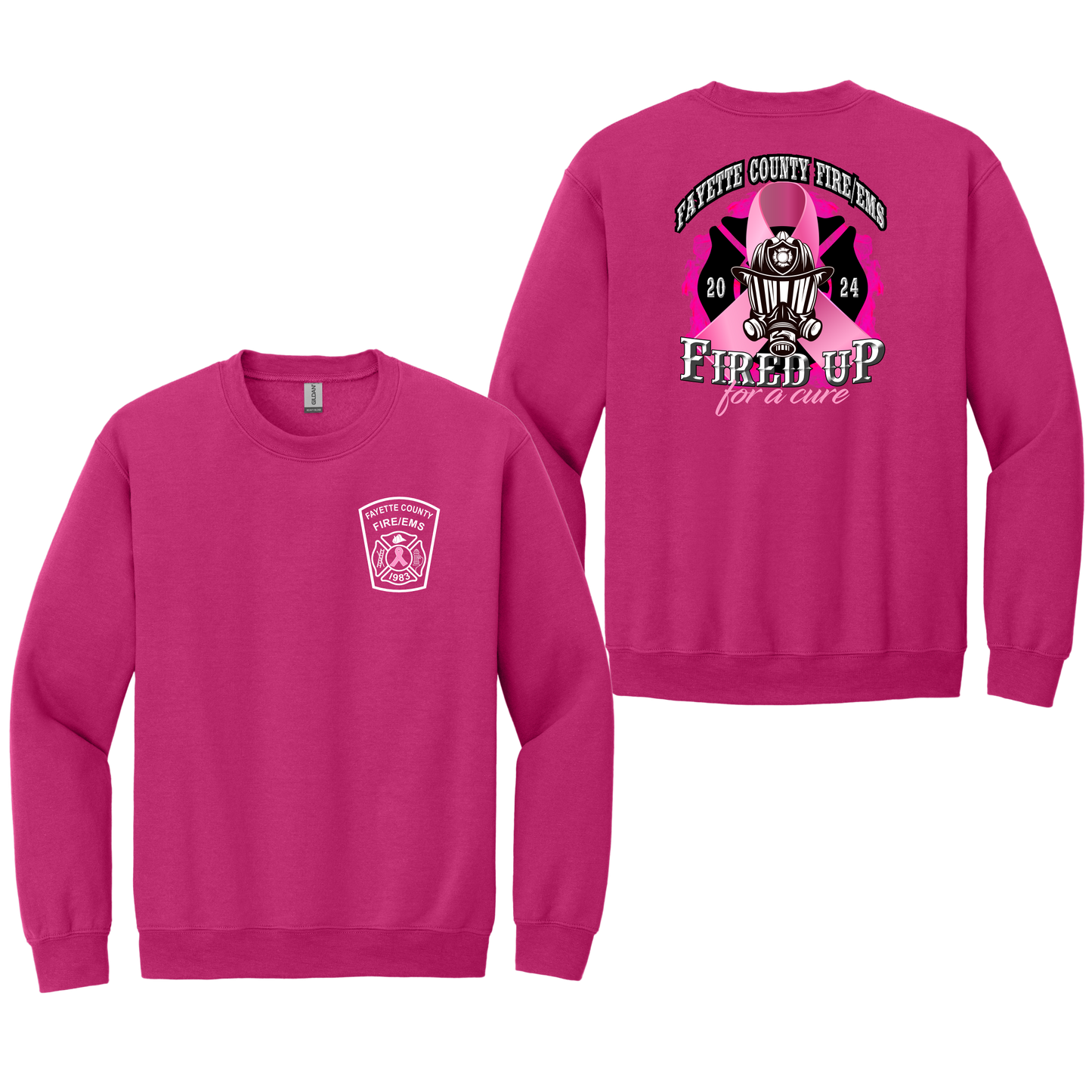 2024 Fayette County Fire Breast Cancer Sweat Shirt