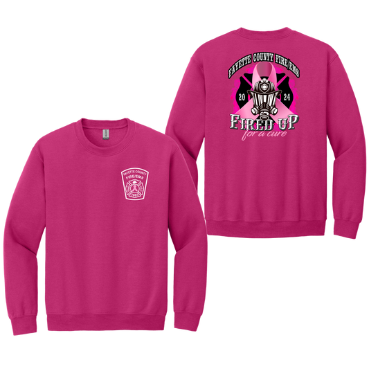 2024 Fayette County Fire Breast Cancer Sweat Shirt