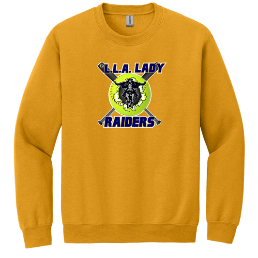 LLA Raiders softball with bats Crew Neck Sweat Shirt