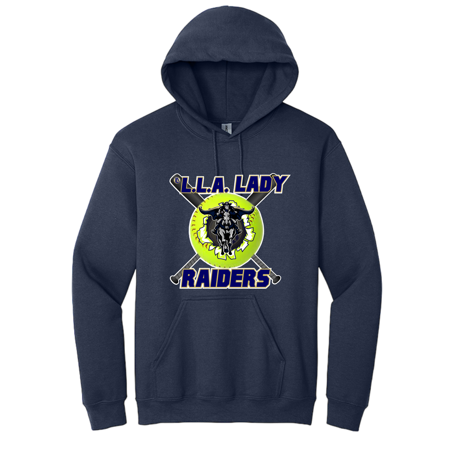 LLA Raiders softball with bats Hoodie