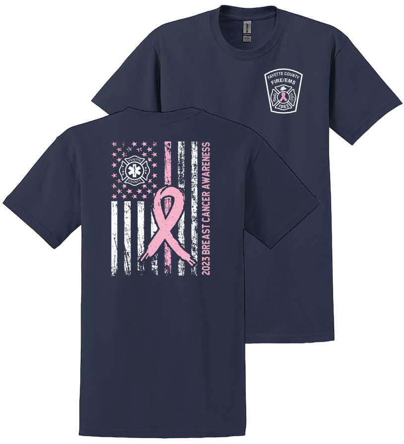 Fayette County Fire Breast Cancer Shirt 2023