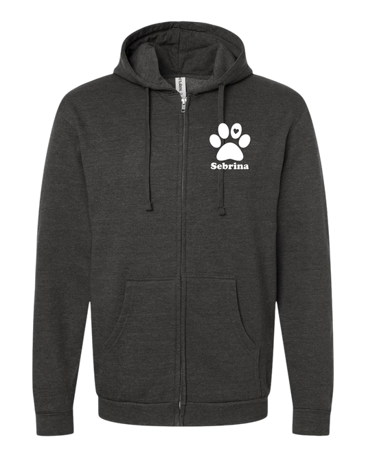 2023 Westside Animal Paw Print Zip Hoodie
