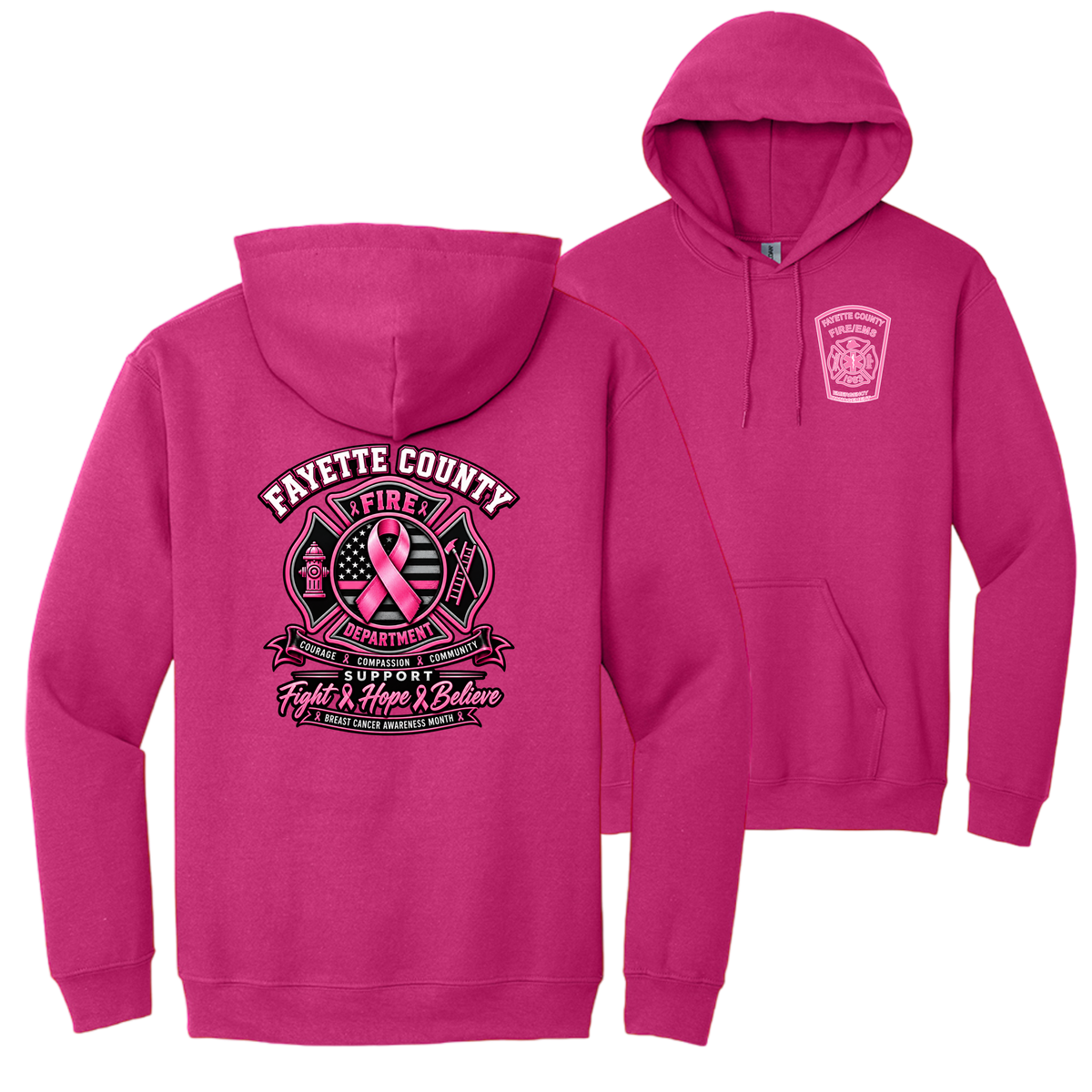 2026 Fayette County Fire Breast Cancer Hoodie