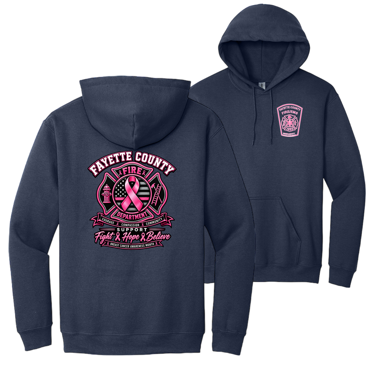 2026 Fayette County Fire Breast Cancer Hoodie