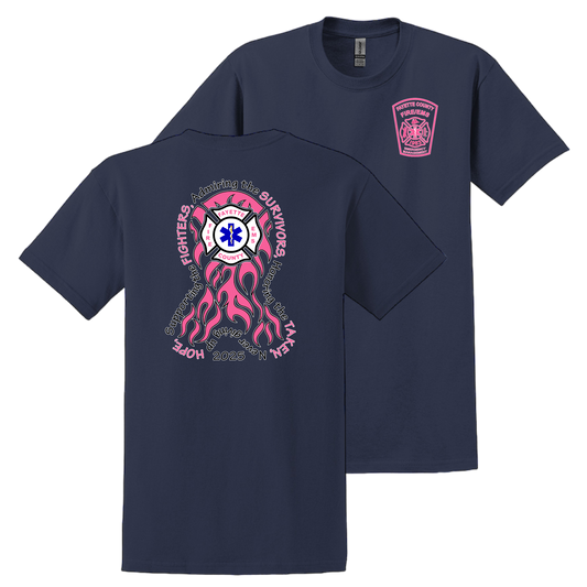 2025 Fayette County Fire Breast Cancer Short Sleeve Shirt
