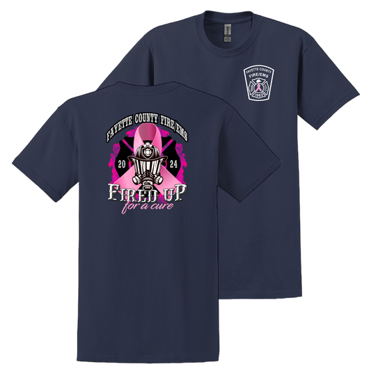 2024 Fayette County Fire Breast Cancer Short Sleeve Shirt