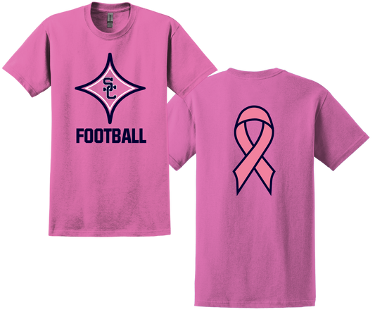 Sandy Creek High School Football Breast Cancer Awareness Shirt