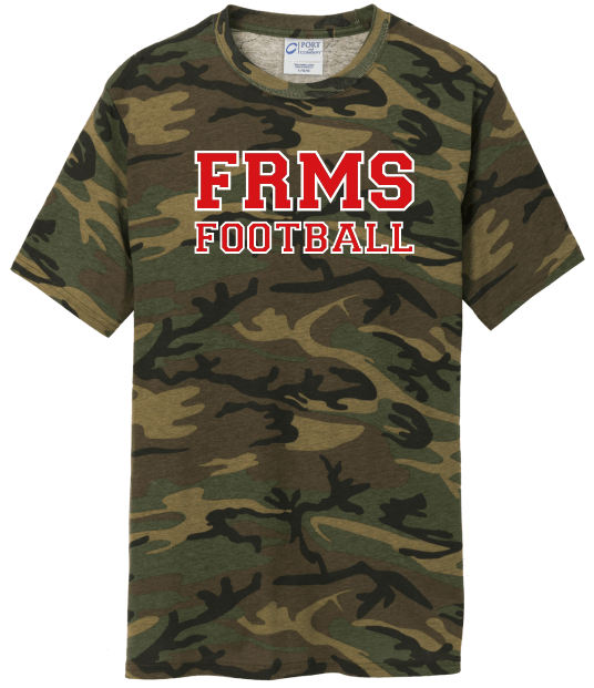 Flat Rock Football Camo Shirt