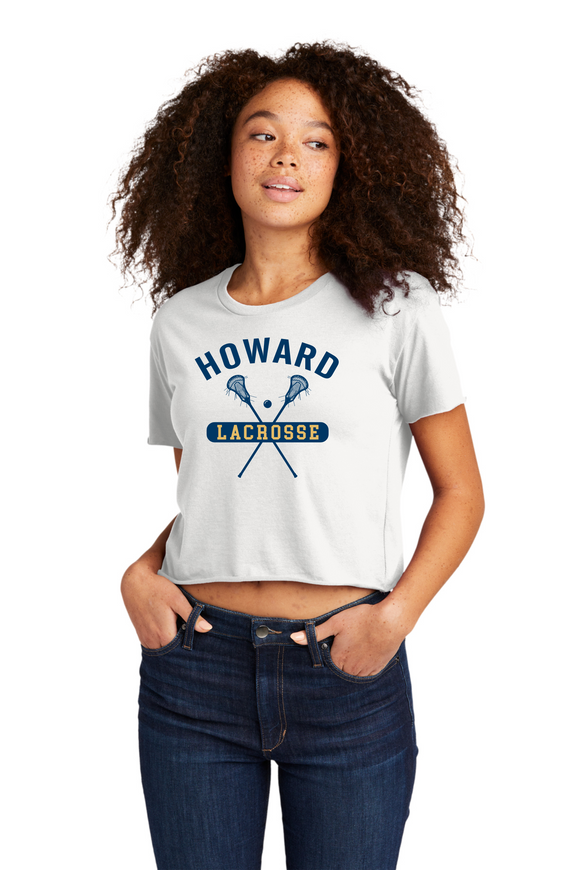 Howard Middle School Lacrosse Logo 2 Womens Short Sleeve T-Shirt