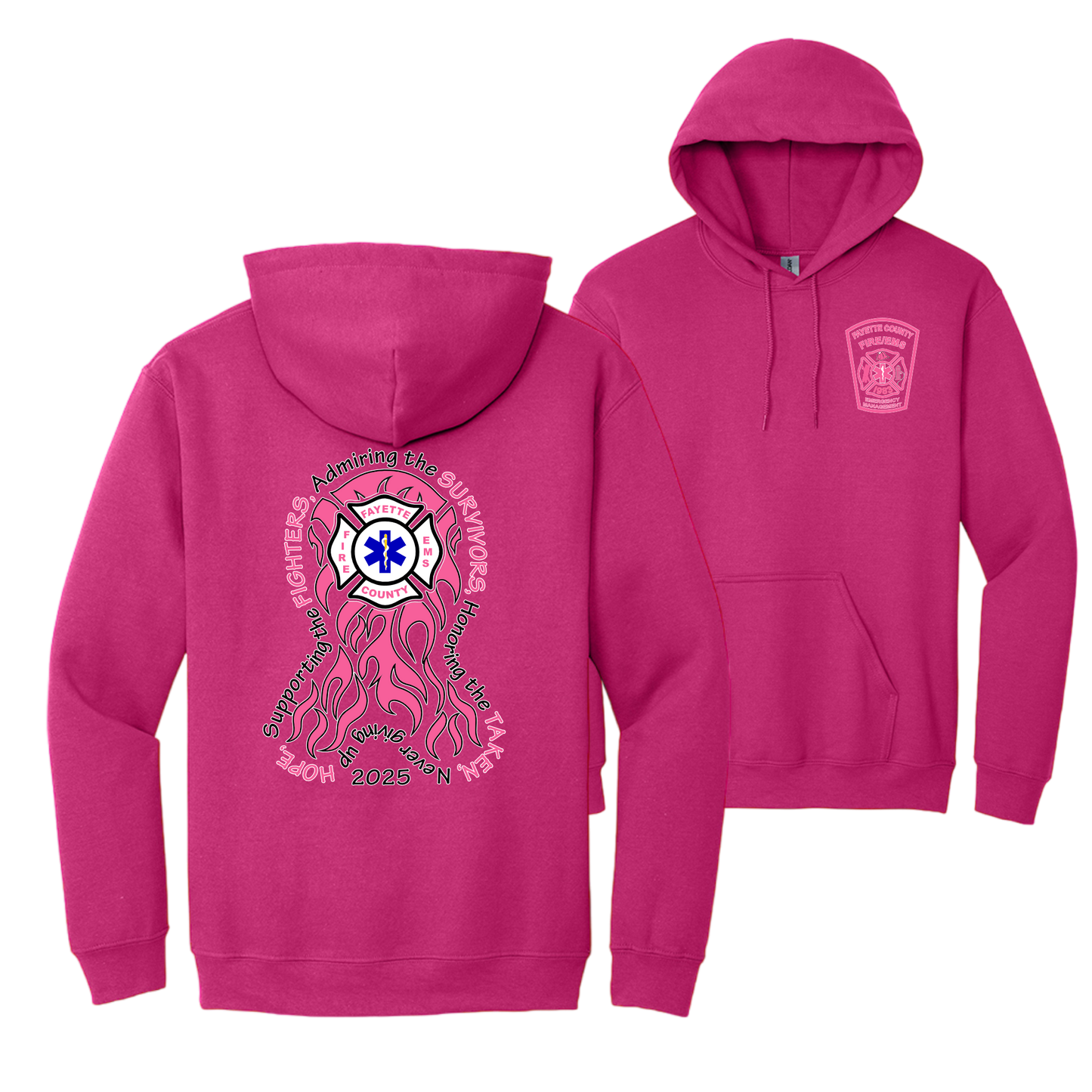 2025 Fayette County Fire Breast Cancer Hoodie