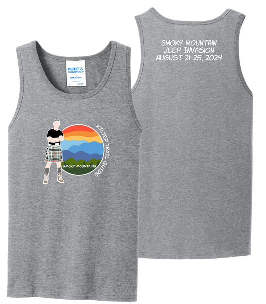 Kilted Trail Guide Smoky Mountain Jeep Invasion Unisex Tank