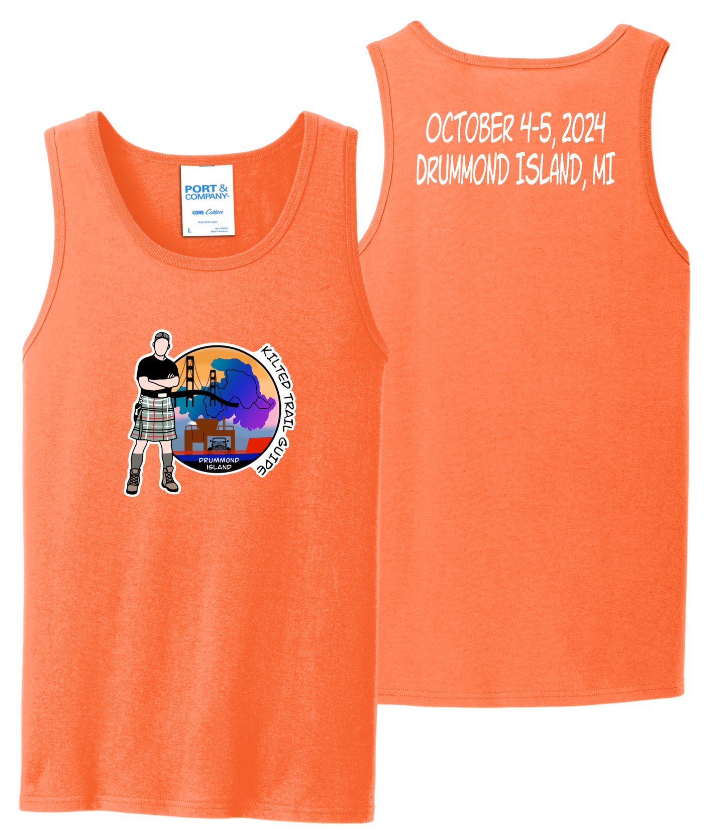 Kilted Trail Guide Drummond Island Unisex Tank