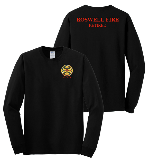 Roswell Fire Retired Long Sleeve t-shirt