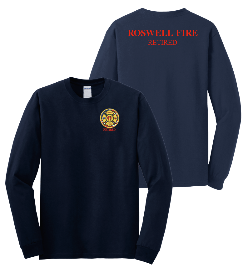 Roswell Fire Retired Long Sleeve t-shirt