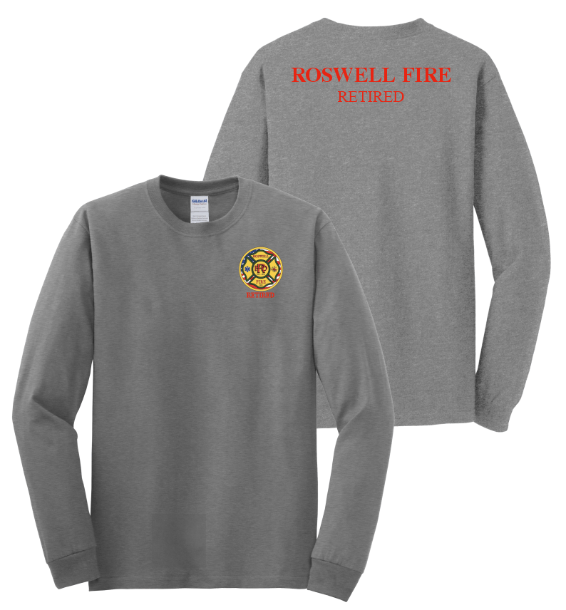 Roswell Fire Retired Long Sleeve t-shirt