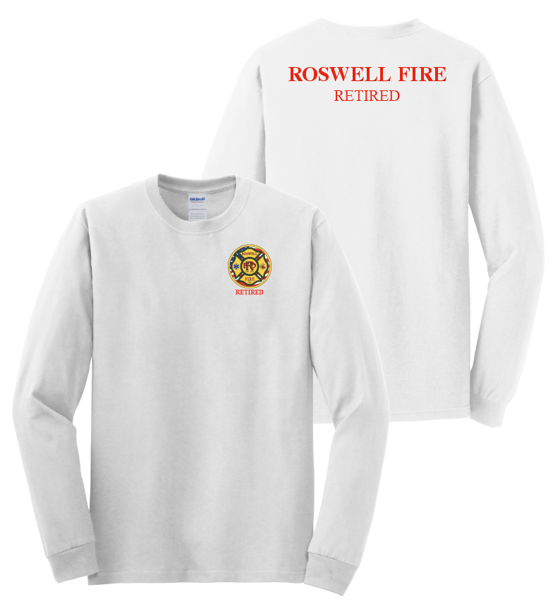 Roswell Fire Retired Long Sleeve t-shirt