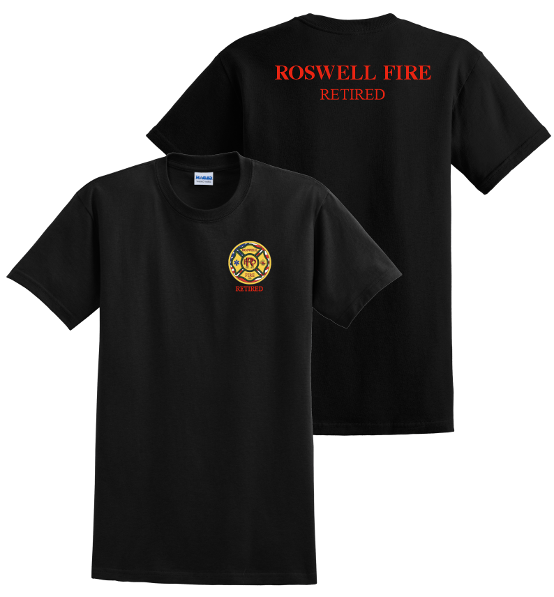 Roswell Fire Retired Short Sleeve t-shirt