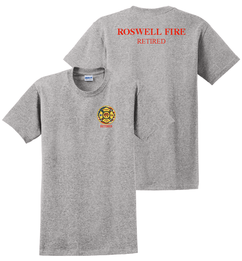 Roswell Fire Retired Short Sleeve t-shirt