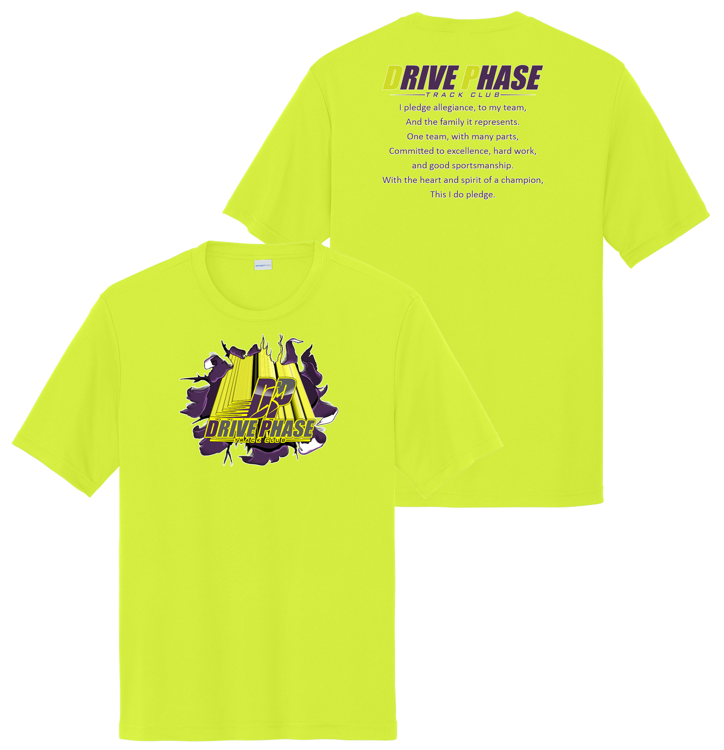 Drive Phase Track Club Short Sleeve Performance Shirt