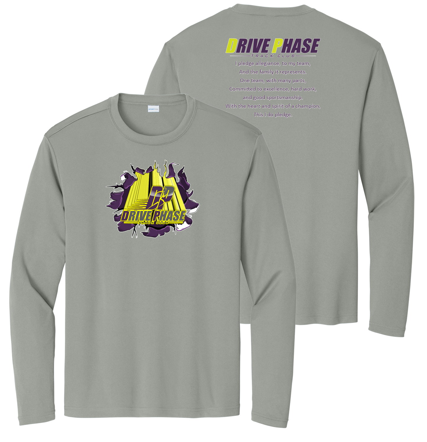 Drive Phase Track Club Long Sleeve Performance Shirt