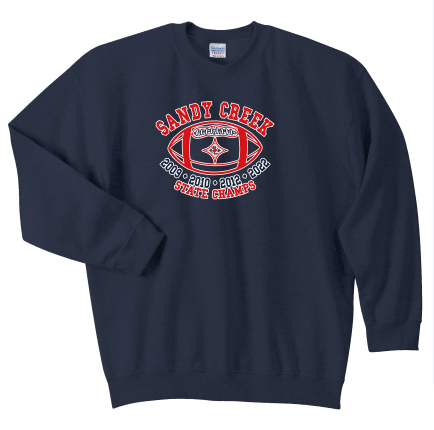 Sandy Creek Football Champs Crewneck Sweat Shirt