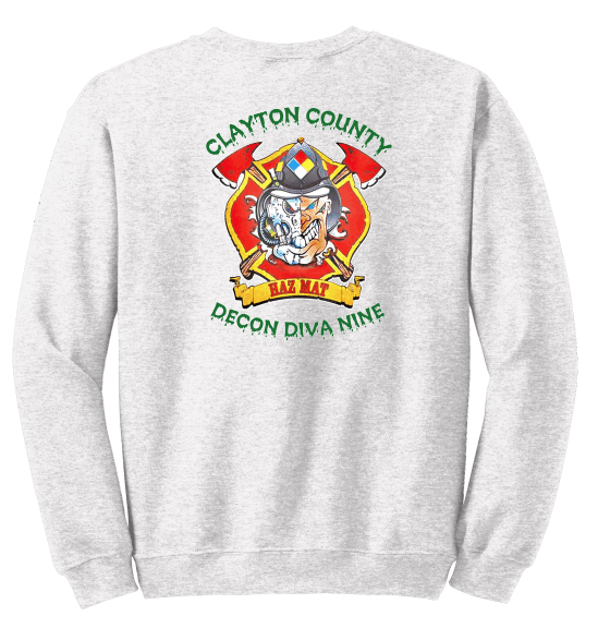 Clayton County Decon Diva Nine RETRO Sweat Shirts