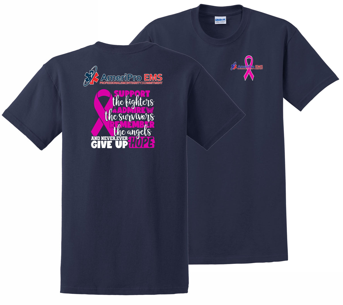 AmeriPro EMS Breast Cancer Short Sleeve t-shirt – Shirts Atlanta ...