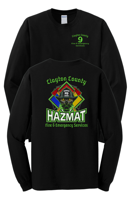 Clayton County Station 9 RETRO Long Sleeve t-shirt