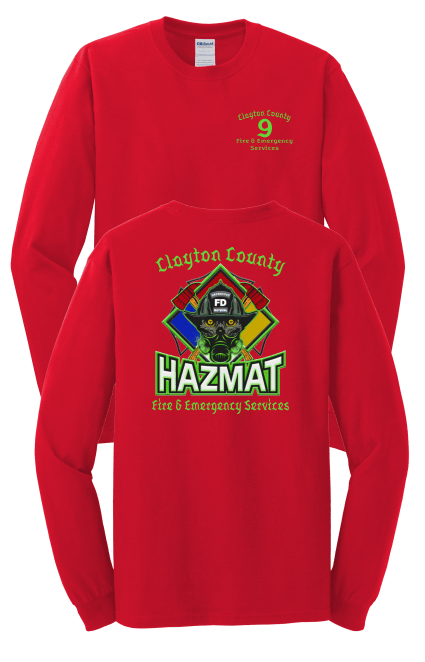 Clayton County Station 9 RETRO Long Sleeve t-shirt