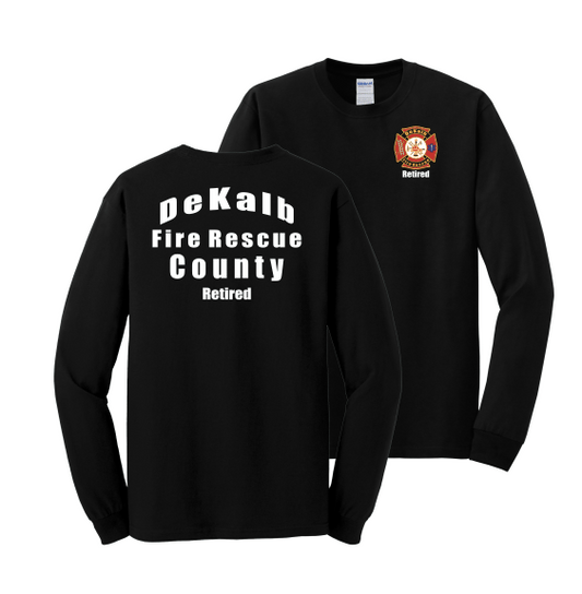 Dekalb County Retired Long Sleeve t-shirt