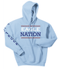 Flat Rock Light Blue "Eagle Nation" hoodie